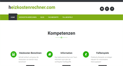 Desktop Screenshot of heizkostenrechner.com