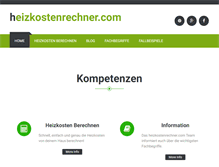 Tablet Screenshot of heizkostenrechner.com